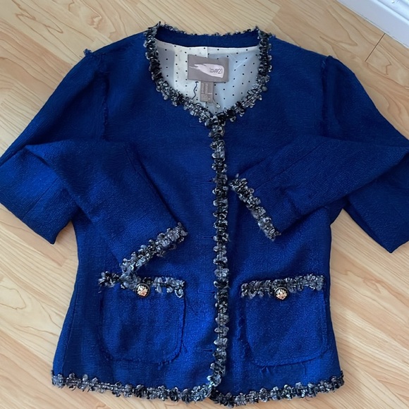 Dark blue classic look jacket slim fit, New With Tag - Picture 2 of 10